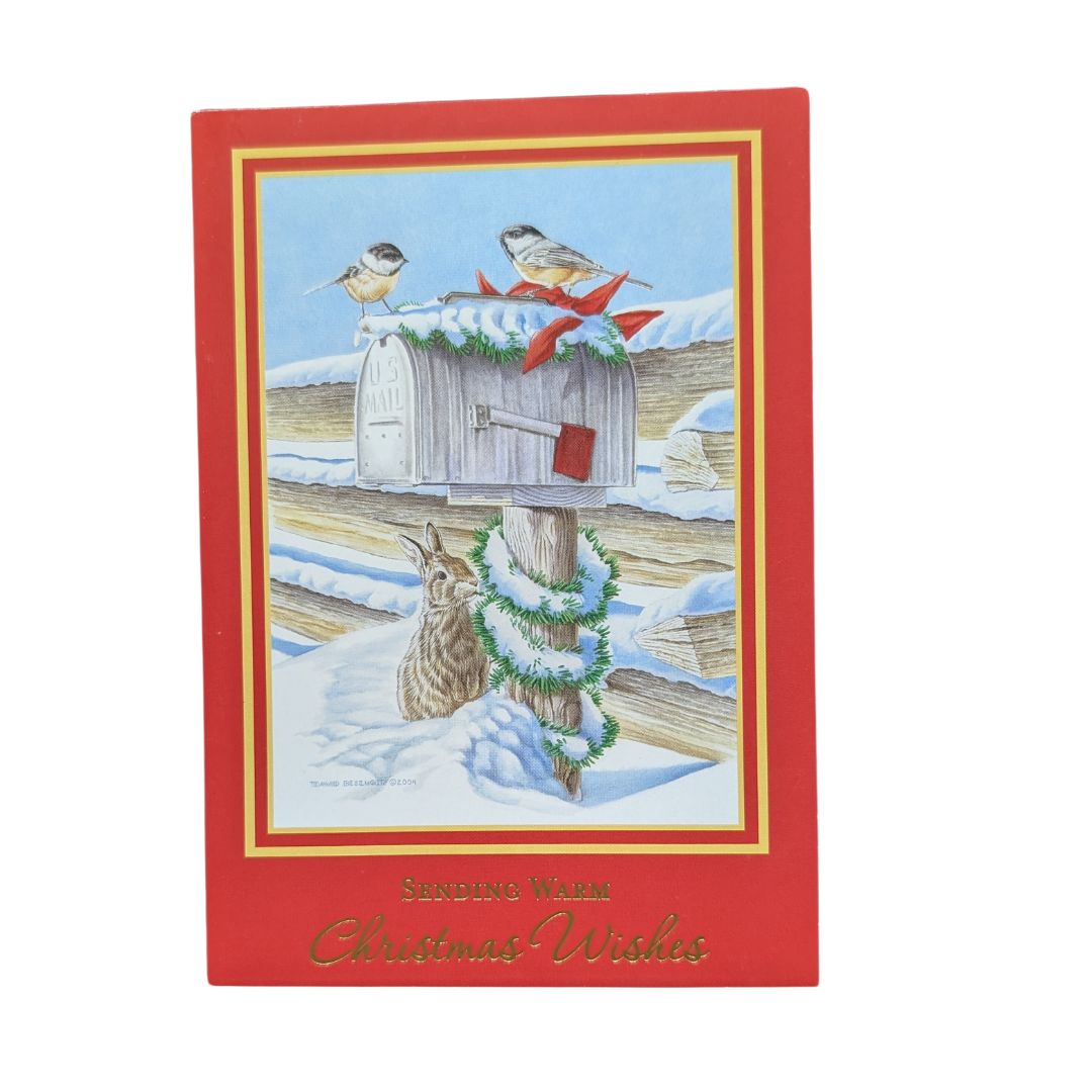 "Sending Warm Christmas Wishes" Greeting Card