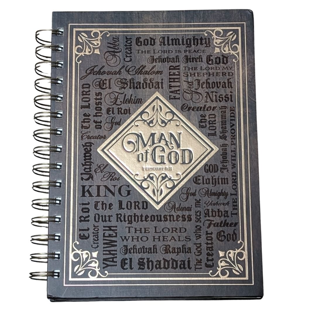 Man of God spiral bound journal