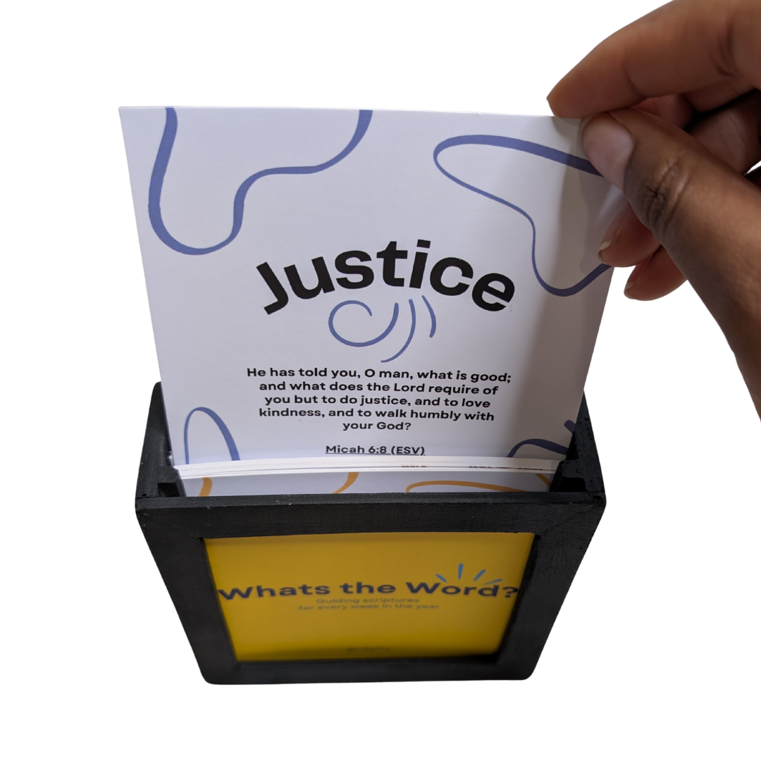 Whats The Word? Scripture Verse Cards with Display Box