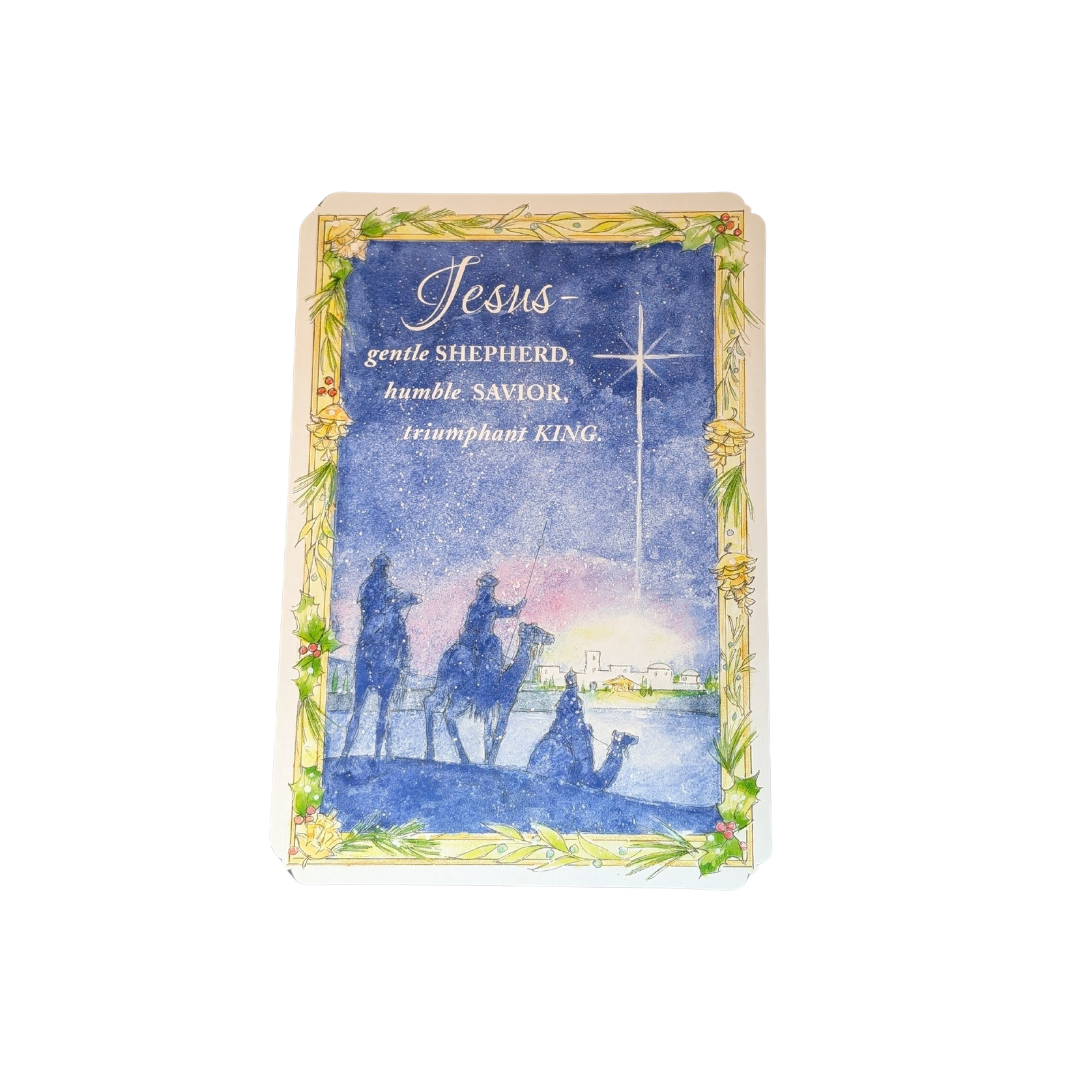 "Jesus: Gentle Shepherd, Triumphant King" Nativity Christmas Card