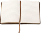 Gold Cross Brown Leatherette Lined Notebook