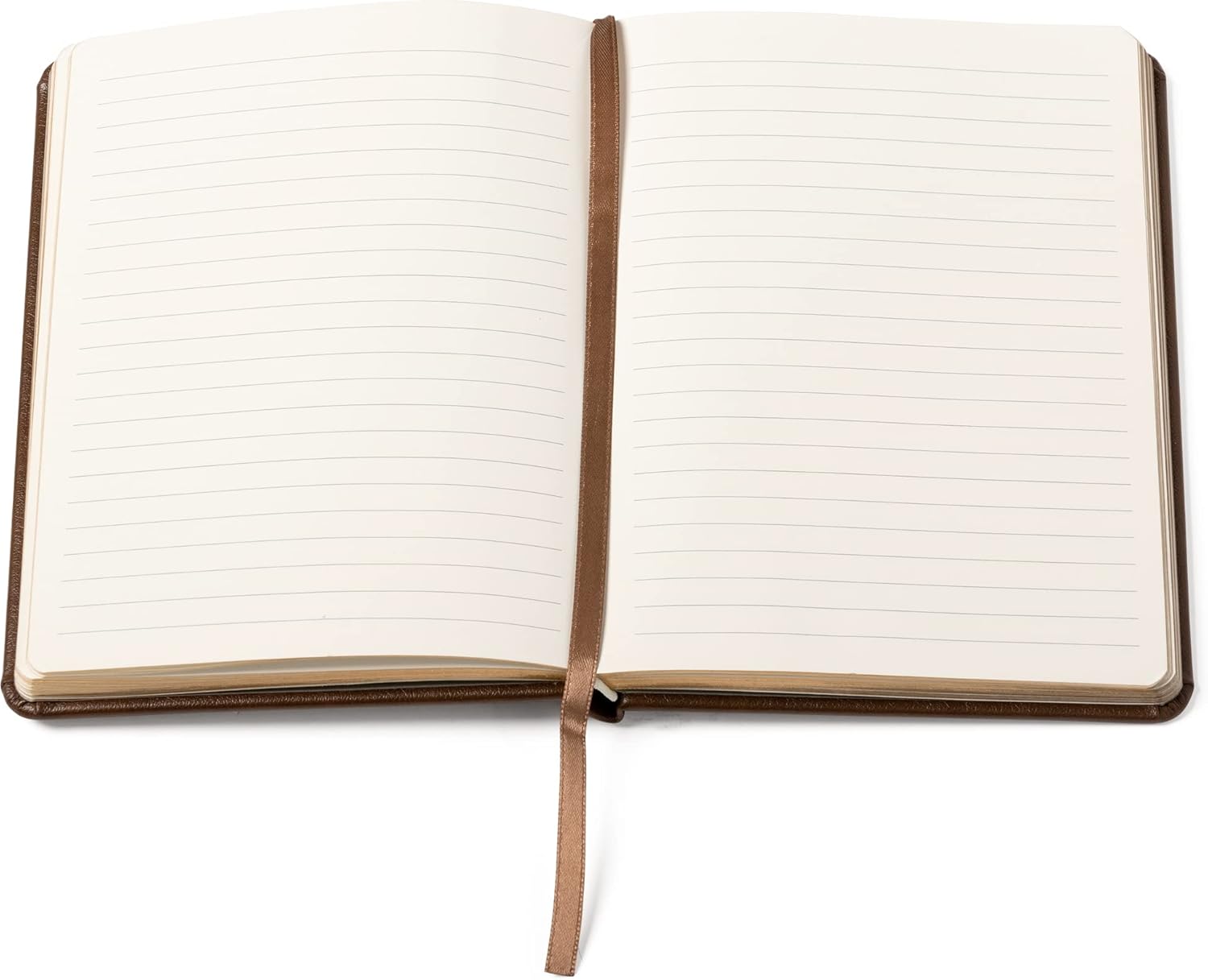 Gold Cross Brown Leatherette Lined Notebook