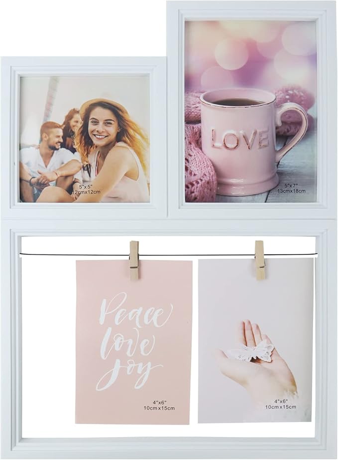 Collage Photo Frame with Clips