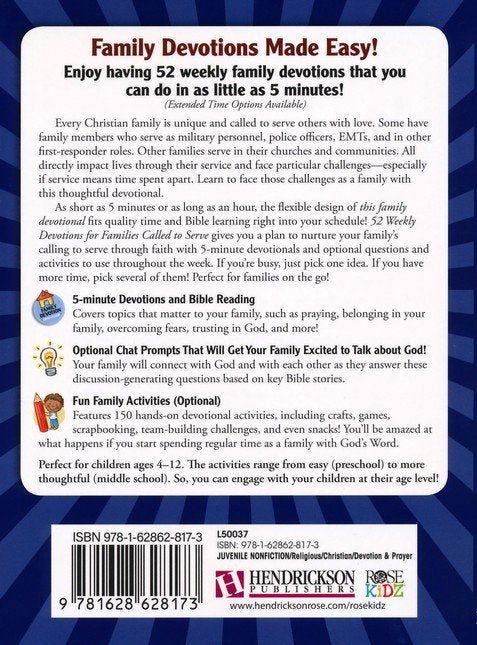 52 Weekly Devotions for Families Called to Serve