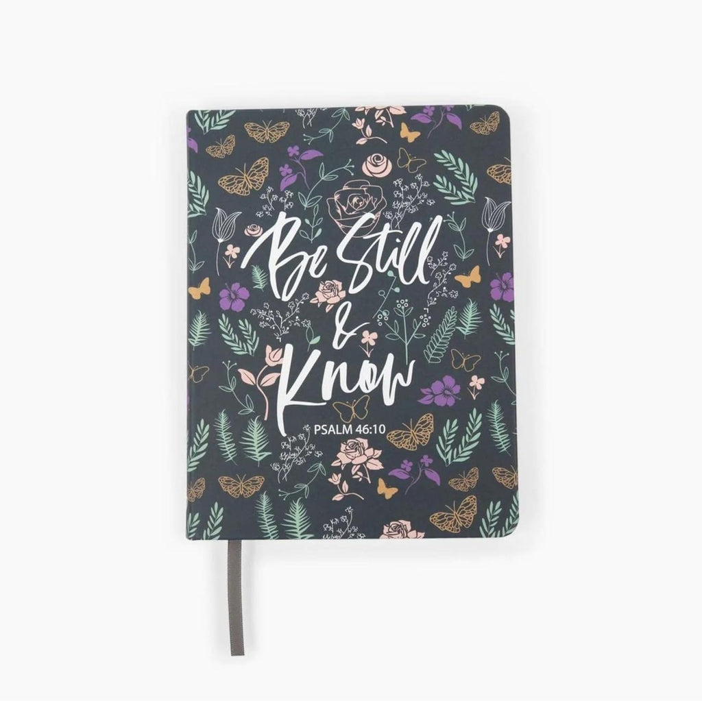 "Be Still & Know" Journal | Floral Hardcover Scripture Gift (Psalm 46:10)