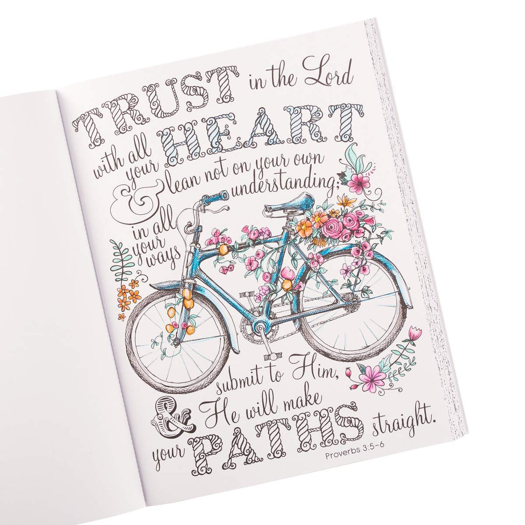 "A Garland of Grace" Devotional Coloring Book | Proverbs Wisdom