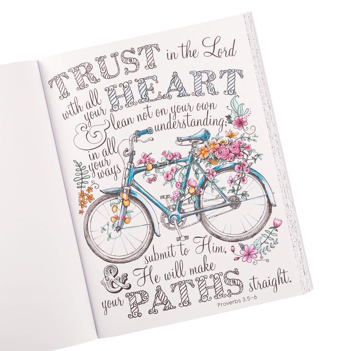 "A Garland of Grace" Devotional Coloring Book | Proverbs Wisdom