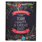 "Today Is Going To Be A Great Day" | Biblical Anti-Stress Coloring Book