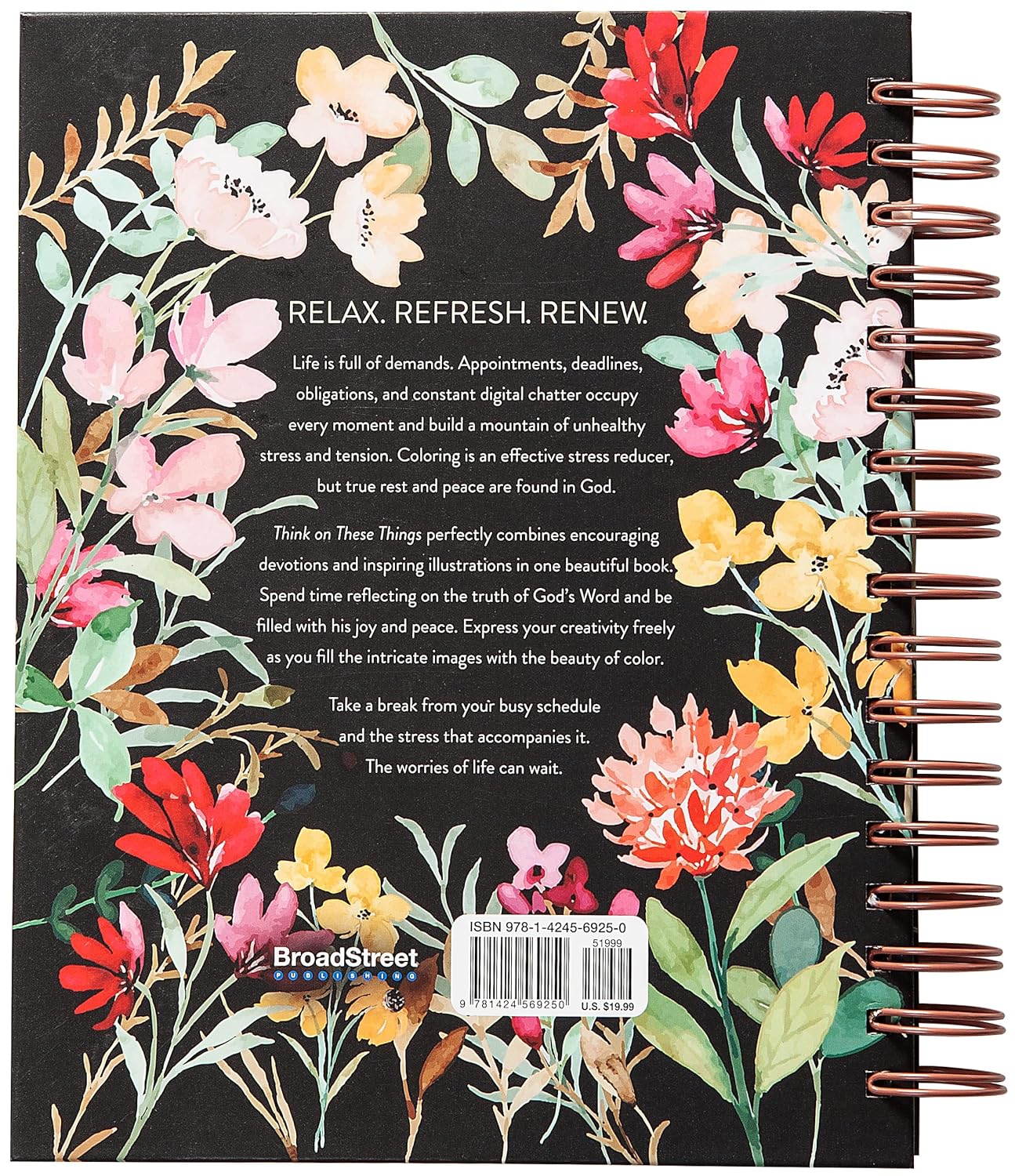 Think on These Things Devotional Colouring Book