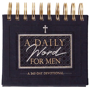 "A Daily Word For Men" Perpetual Calendar | 365-Day Devotional Gift for Him