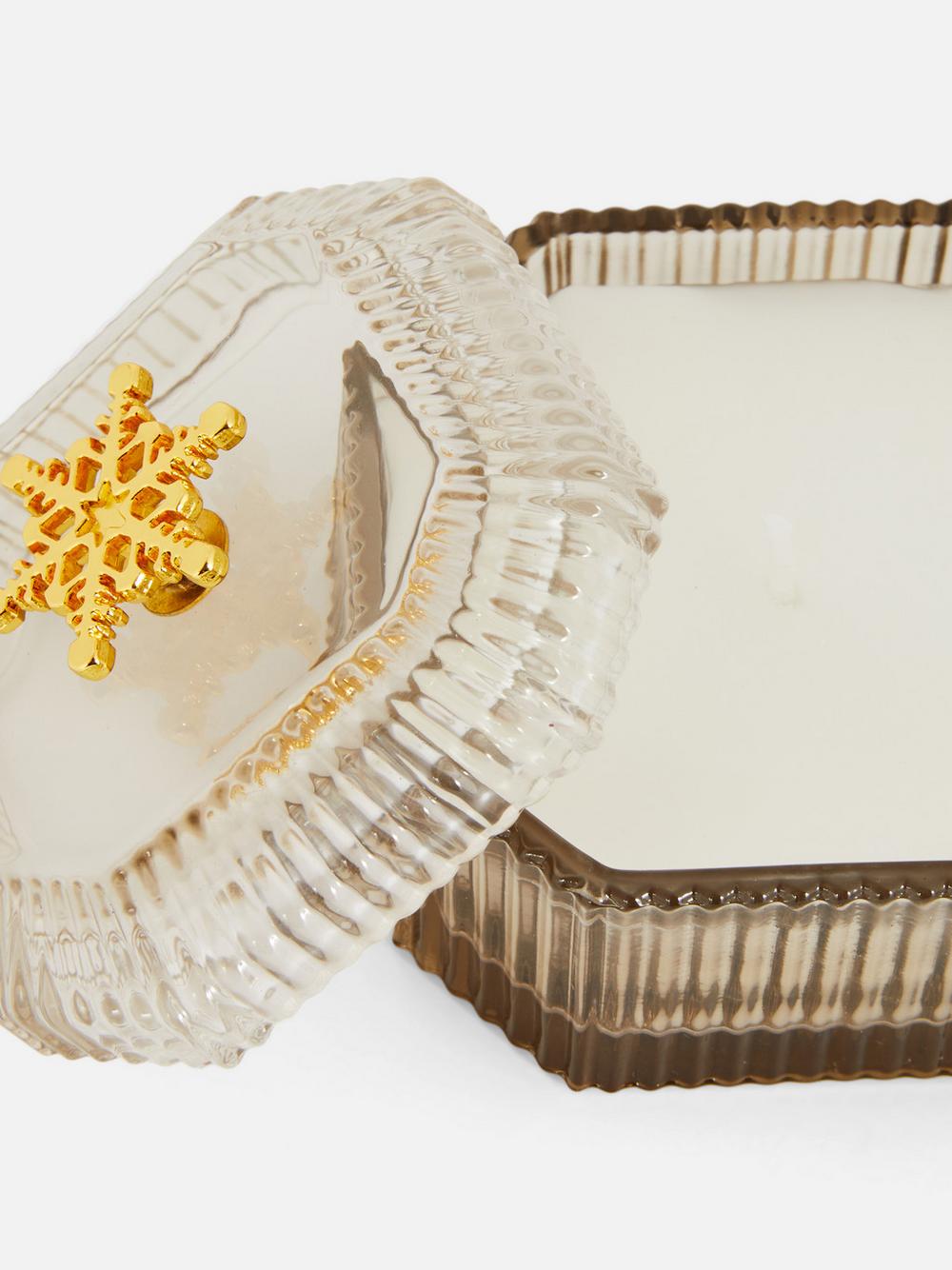 Maple & Cedarwood Snowflake Lidded Scented Candle
