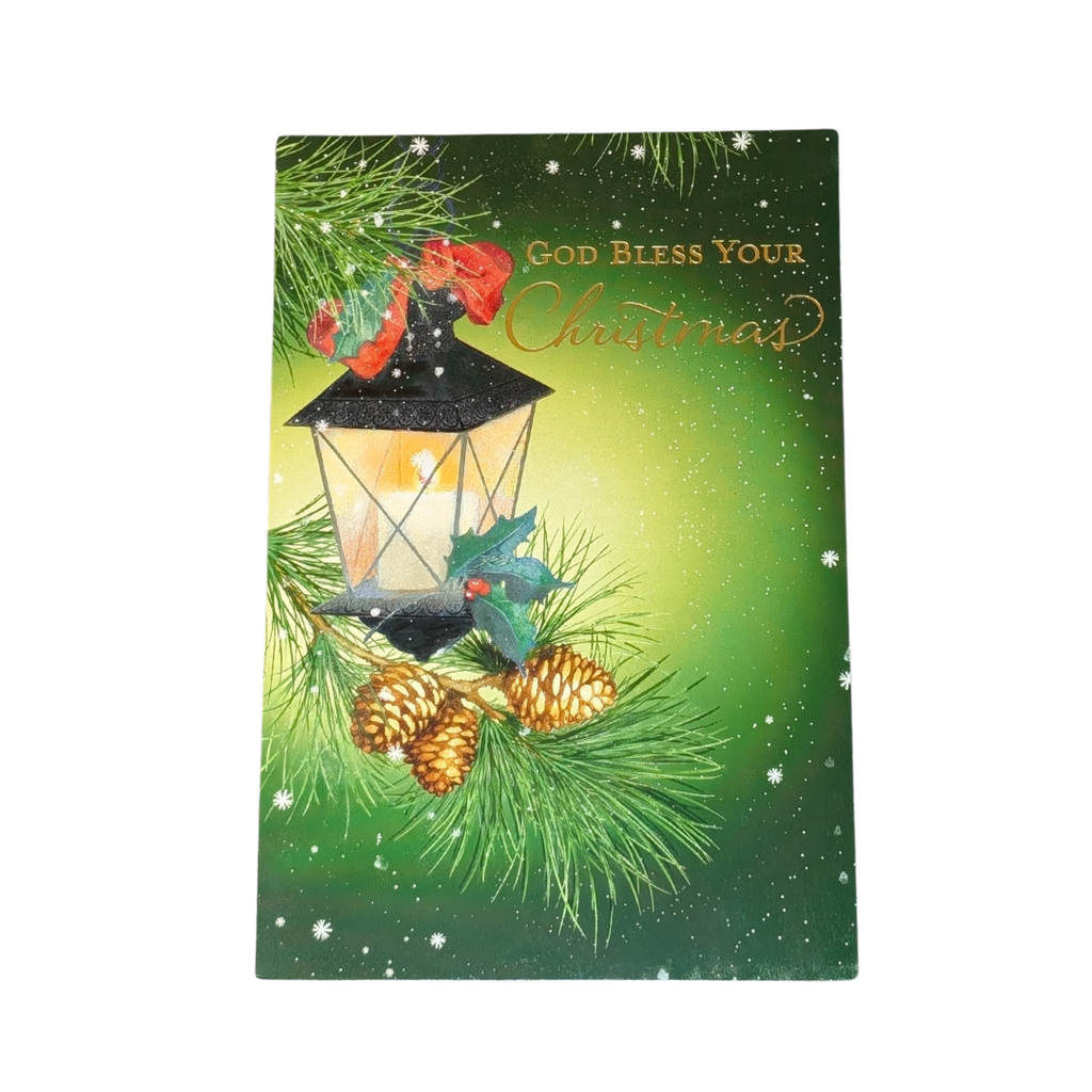 "God Bless Your Christmas" | Jude 1:2 Greeting Card