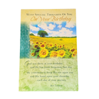 "Special Thoughts" Birthday Card | Floral Border, Psalm 121:7