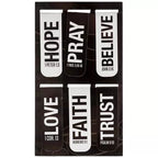 Single Magnetic Bookmark: Bold Black & White Scripture Word Design