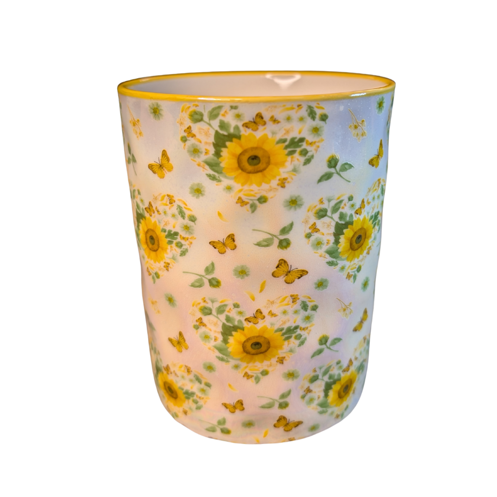 "Be Still and Know" Sunflower Ceramic Mug (20oz)