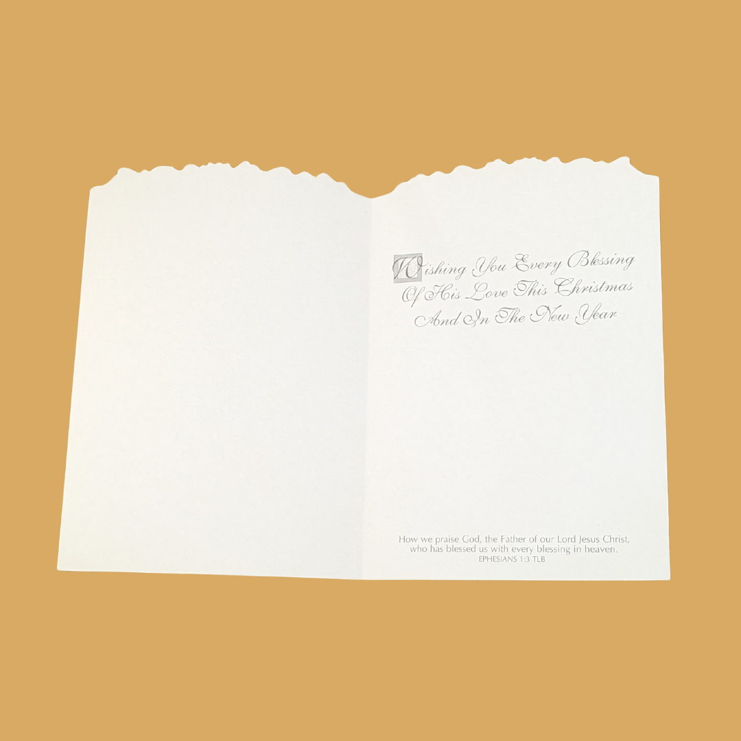 "Christmas full of God's Love" Greeting Card | Ephesians 1:3