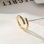 Faith Over Fear Ring | Engraved Minimalist Christian Jewellery