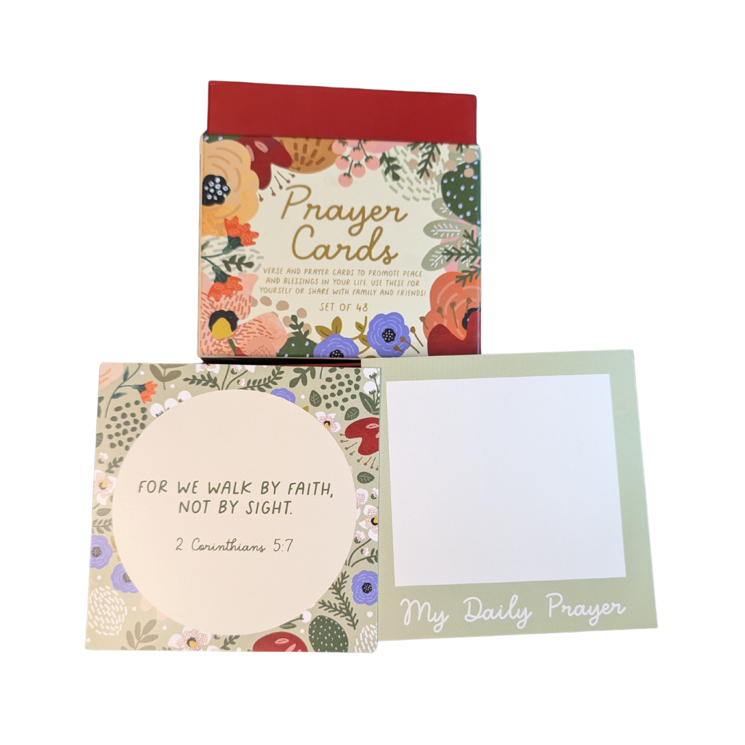 48 Floral Prayer Cards Boxed Set | Scripture Verses & Daily Prayer Prompts