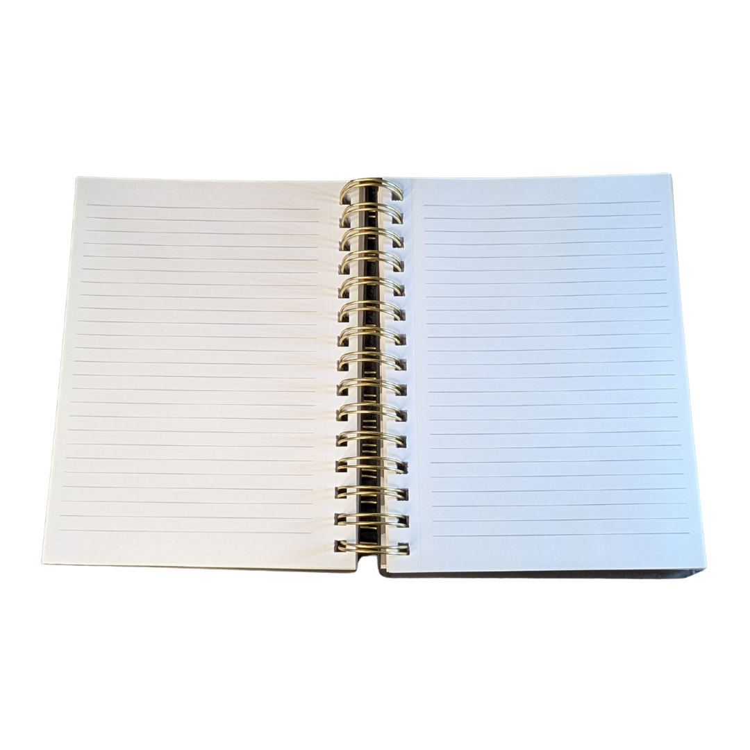 "He Fills My Life" Spiral Journal | Psalm 103:5 Tassel & Cross Charm