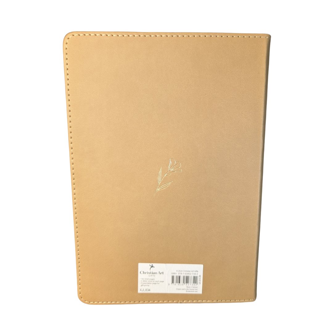 "Soar, Run, Walk" Isaiah 40:31 Tan PU Leather Journal