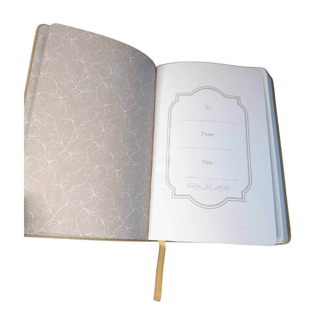 "Soar, Run, Walk" Isaiah 40:31 Tan PU Leather Journal