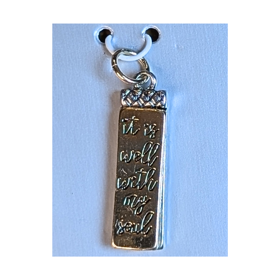 "It Is Well" Pendant Necklace | Engraved Inspirational Scripture Jewellery