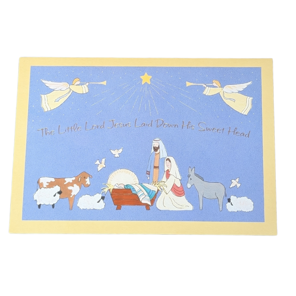 "The Little Lord Jesus" Christmas Card | Jude 1:2 Adorable Nativity Scene