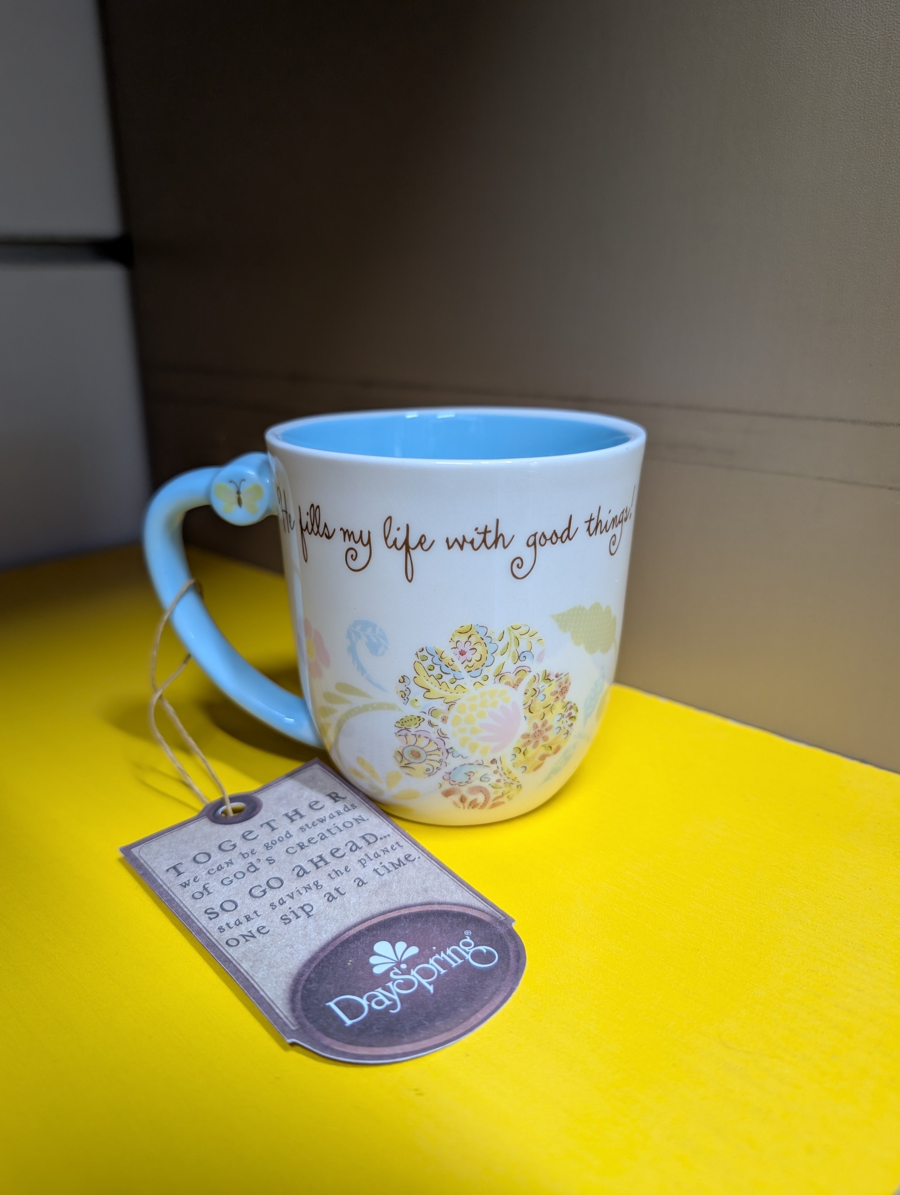 He fills my life with good things Mug