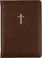 Gold Cross Brown Leatherette Lined Notebook