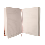 "Seek the Kingdom of God" Pink Journal | Matthew 6:33 Gold Foil & Ribbon Marker